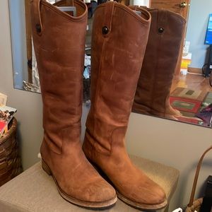 Frye leather tall Melissa boot.